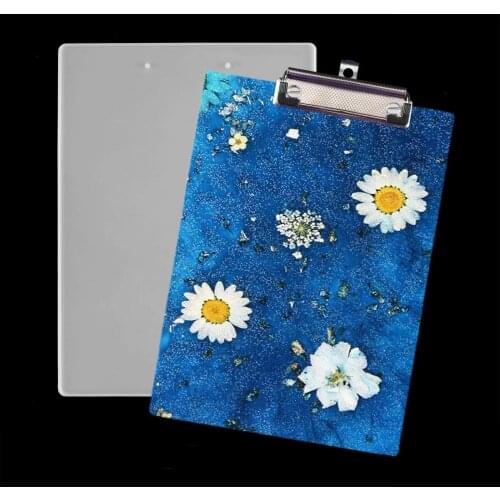 DIY Mirror Drawing Board Crystal Epoxy Mold Music Score Clip Mold Resin Silicone Stationery Splin Score Clip Silicone Mold