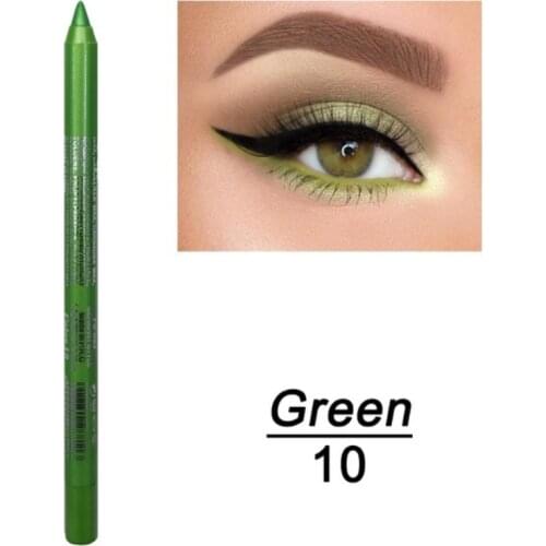 DNM 14 Colors Professional Makeup Eyeliner Silver Rose Gold Color Glitter Long Lasting Sexy Charming Eye Liner Pen Makeup TSLM1