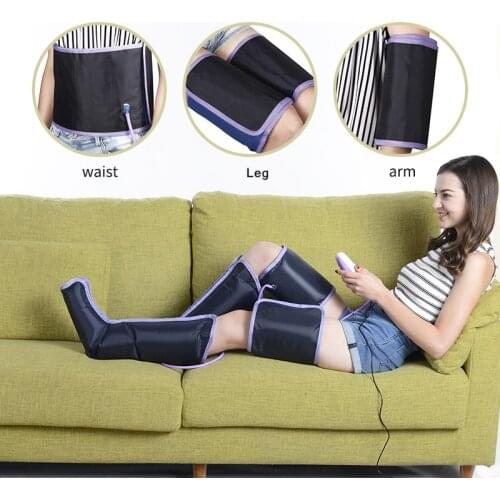 Home bady relax message Electric Circulation Air Compression Leg Massager Wraps Foot Ankles Calf Therapy Relieve fatigue