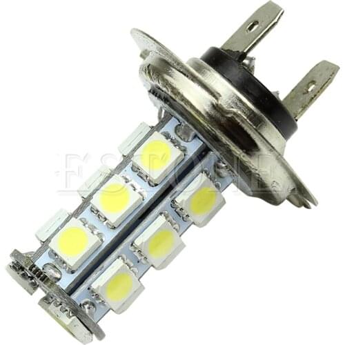 H7 5050 18-SMD LED Pure White Car vehicle Bulbs Fog Driving Daytime Light Lamp E7CA