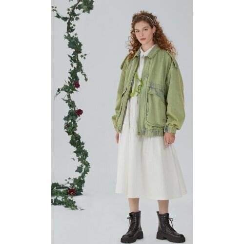 IRINACH362 Spring Summer 2021 Original Design New Arrivals Vintage Oversize Washed Denim Jacket Women