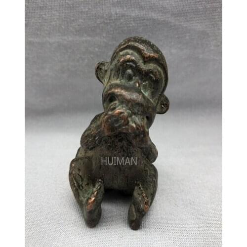 China Copper Statue Monkey Metal Crafts Home Decoration