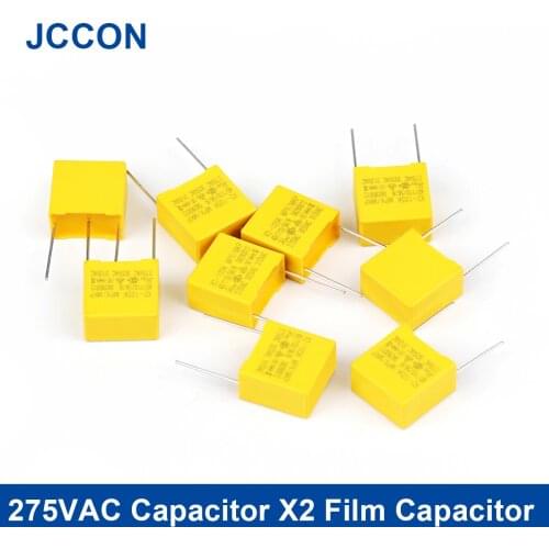 10Pcs 275VAC Capacitor X2 Series Polypropylene Film Capacitor 0.1UF 0.22UF 0.33UF 0.56UF 0.47UF 104K 105K