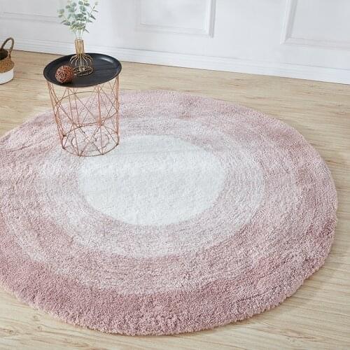 Nordic Ins Round Carpet Minimalist Area Rug Living Room Coffee Table Blanket Bedroom Bedside Floor Mat Computer Chair Yoga Rug