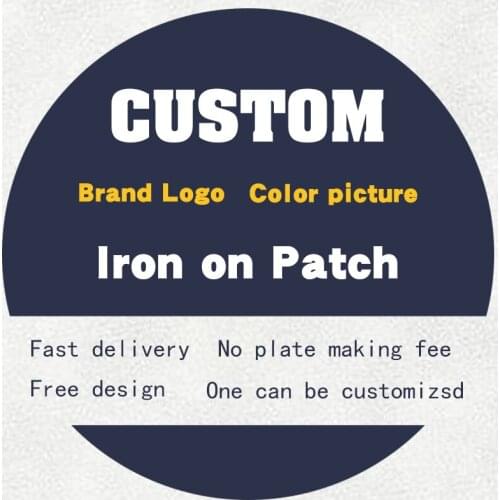 Logo Iron Stickers Brand Free Shipping products Heat Transfers Iron Sticker Applique on Clothes Heat Transfer PVC Patch