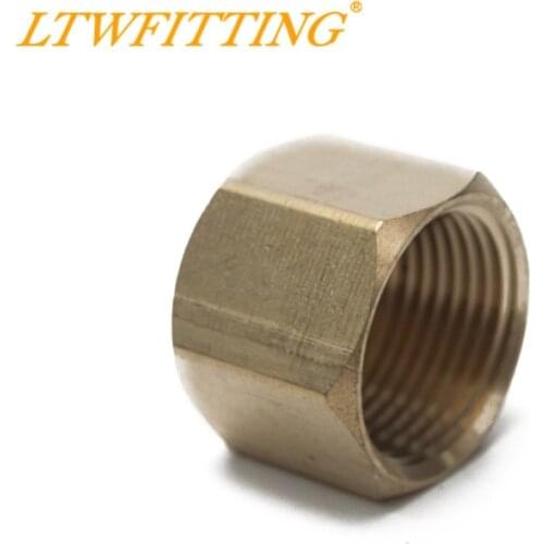 LTWFITTING Brass Pipe Cap Fittings 3/4" NPT Air Fuel Water Boat