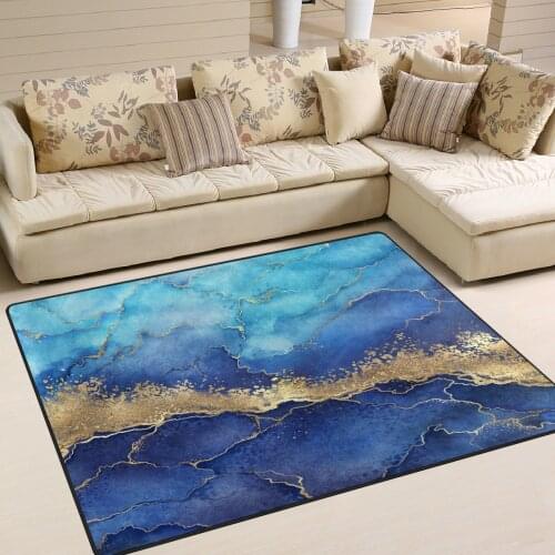 Marble Art Painting Design Floor Mat Rectangular Large Size Carpet For Living Room Bedroom Water Absorption Non-slip Rug Doormat