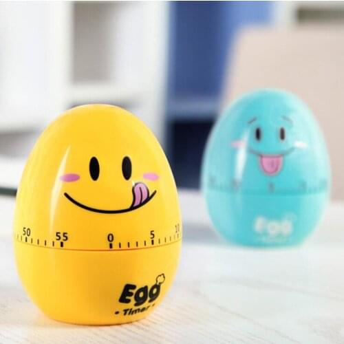 Cartoon Cute Kitchen Timer Student Time Management Reminder Clock Mechanical Clockwork Countdown Baking Cooking Tool Accessories
