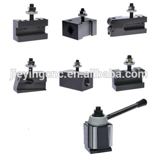 251-222 10"-15" Wedge type Quick Change Tool post set, it include 1pc tool post+5pcs tool holders, HAIDAO brand