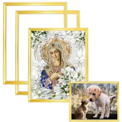 New Wood stretcher diy oil painting By Numbers Mosaic Thick wood frame wall painting picture frame Photo Inner frame sticker