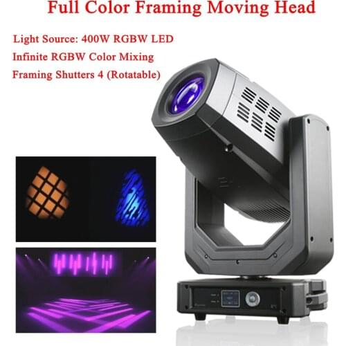 2020 New Full Color Framing 400W PROFILE ZOOM SPOT RGBW Moving Head Light For Stage Effect Dj Disco Night Club Wedding Lighting