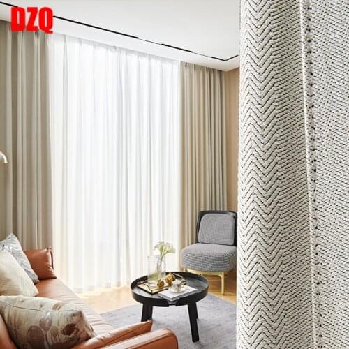 The New European Style Luxury Living Room Curtains Fashion Minimalist Modern Curtains for Living Room Bedroom