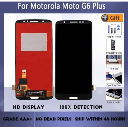 For Motorola MOTO G6 Plus Original LCD screen assembly Black With repair tool and Tempered film