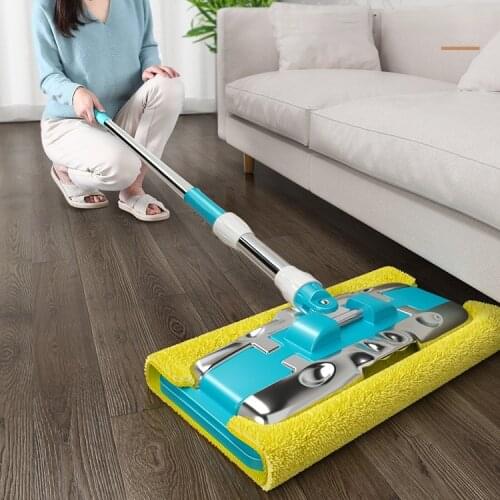 Microfibre Telescopic Mop Ultraclean Ceramic Tile Magic Rectangle Easy Wring Mop Wood Floor Mopa Household Cleaning Tools DG50TB