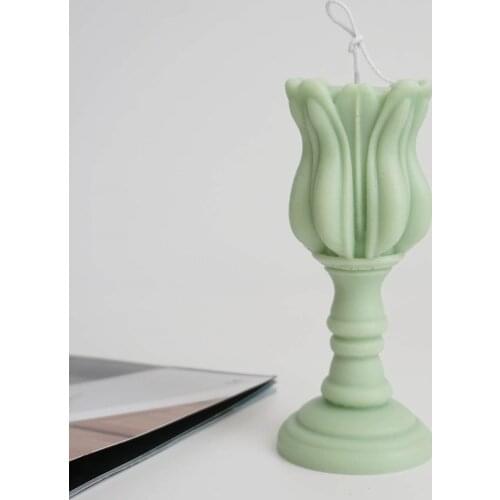 Candle Silicone Mold Aromatherapy Tulip DIY Handmade Mould For Children To Cultivate Hands-on Interest In Making Gifts