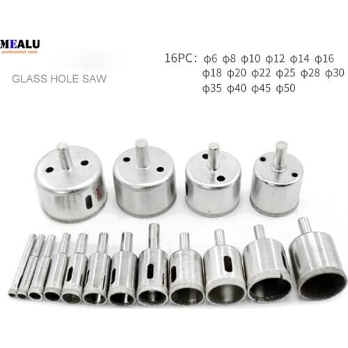 Diamond Coated Drill Bits 3-70MM Glass Hole Opener Marble Saw Hole Cutter For Stone Ceramic Tile Power Tools Accessories