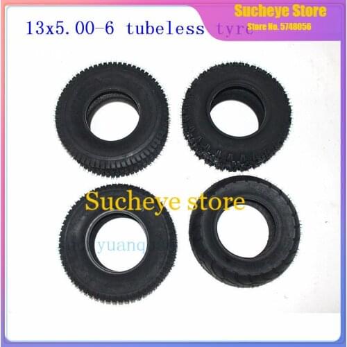 1 pcs 13x5.00-6 inch Vacuum tires Tubeless Tyres For ATV QUAD Bike Gokart Scooter mini Buggy Mower Snow Plow motorcycles part