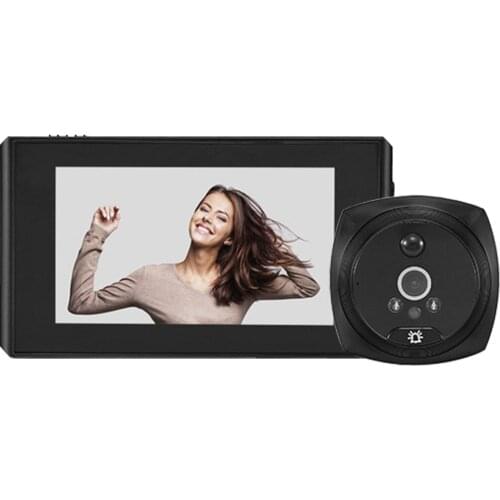 1080P 4.3 Inch Video Peephole Digital Door Camera Doorbell 160 Degree Angle Video PIR Motion Detection Eye Outdoor Door Bell