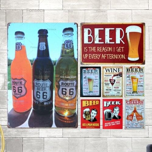 Beer Cheers METAL SIGN FUNNY Poster Wall Metal Tin Sign Retro Bar Kitchen Club Coffee Shop Background Wall Art Decorative Board