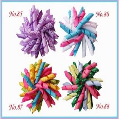 100 pcs Free Shipping Hair Accessories With Pure Manual Crafts Animal Print Children 3.5" Corker Hair Bows