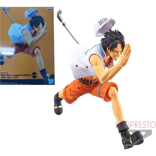 13Cm Bandai One Piece Portgasd Ace Pvc Assembly Model Western Animiation Action Figure Kids Toys