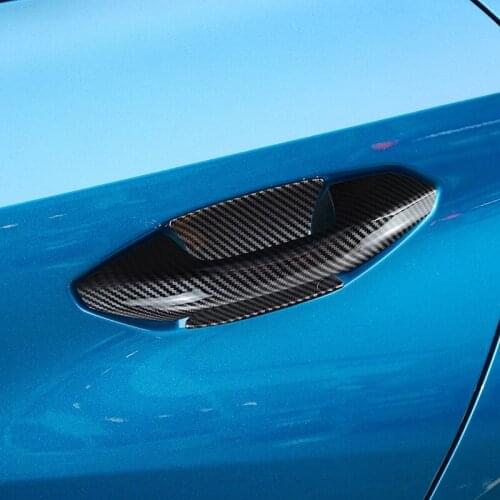 For Audi A3 8Y Sedan 2020 2021 2 Exterior ABS Side Door Handle Covers door bowl cover Door konb Bowl Stickers 4pcs LHD