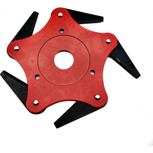 5/6 Blades Cutter Head Grass Trimmer Brush 65mm Weed Brush Cutting Head Garden Power Tool Accessories for Lawn Mower