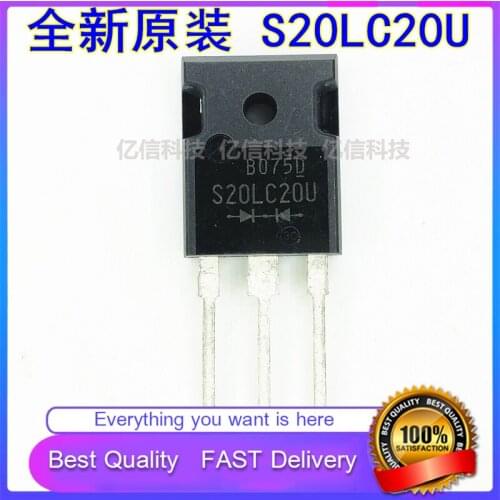 5Pcs/Lot New Original S20LC20U 20LC20 TO-3P247 RECTIFIER FAST 400V20A ONE-STOP Good Quality