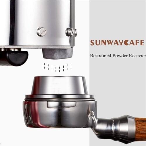 58/58.35MM Restrained Intelligent Dosing Ring Brewing Bowl Coffee Tamper Powder for Espresso Barista Tool Funnel Portafilter