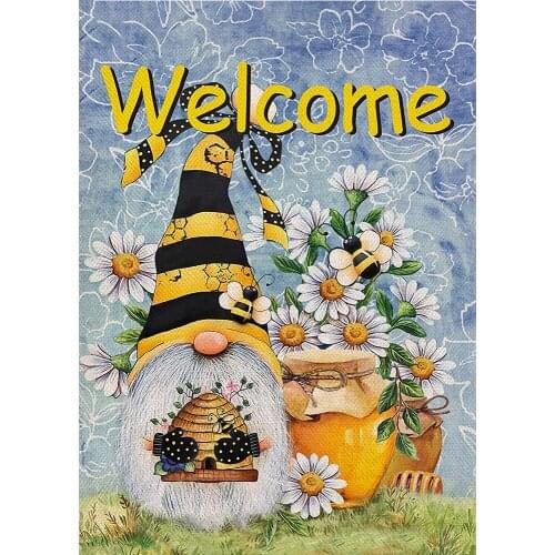 Diamond Painting Kits Gnomes Spring Honey Bee 5D DIY Paint With Diamonds Shiny Beads Cross Stitch Home Decor Gift