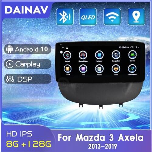 128GB Android 10.0 Car Autoradio Player For Mazda 3 Axela Car Radio 2 Din Multimedia DVD Player GPS Navigation