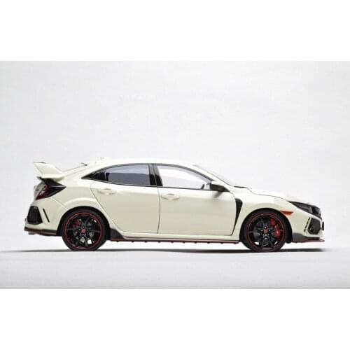 LCD car 1:18 Hondas Civic Type R FK8 Double doors and engine Collection of die-casting simulation alloy model car toys