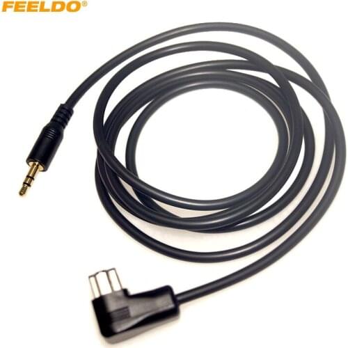 FEELDO Car Radio Audio 3.5mm Male AUX-IN Adapter Cable for Volkswagen Lavida Skoda Octavia MP3 12-Pin Port AUX Wire #HQ6486