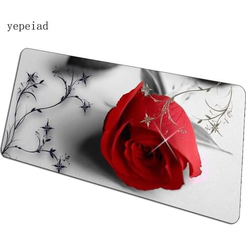 Flower Artistic mousepad 90x40cm Drawing Computer mouse mat gamer gamepad pc Flowers gaming mousemat desk pad office padmouse