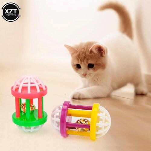 Cat Teaser Toy Cat Toy Stick Feather Wand With Bell Mouse Cage Toys Plastic Artificial Colorful Cat Teasing Toy Pet Supplies