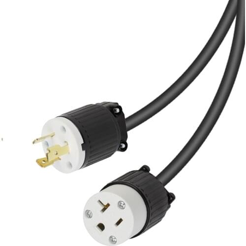 JORINDO NEMA L5-20P 3 pin to 5-20R 3 hole American Standard Power Extension Conversion Cord，20A