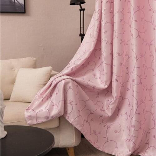 Fashion Simple Jacquard Blackout Curtains Modern Style Living Room Bedroom Balcony Curtains