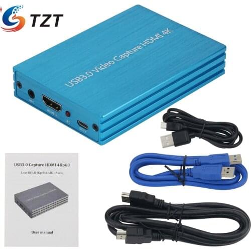 NK-S300 Video Recorder 4K HDMI-compatible to USB 3.0 Video Capture Dongle 1080P 60fps Full HD for Gaming Live Streaming 3 Colors
