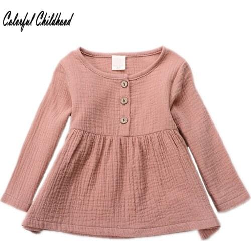 Newborn Baby Girl Dress Long Sleeve Spring Fall Infant Kids Girl White Casual Toddler Children Clothes Dresses vestidos 12m-3t
