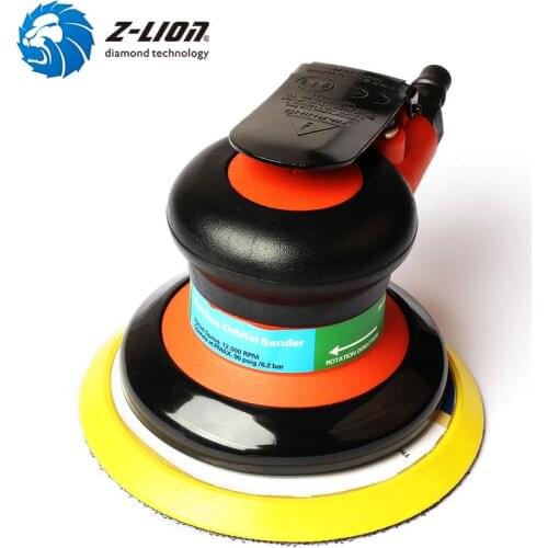 Z-LION Air Random Orbital Sander Lightweight Circular Pneumatic Sandpaper Grinding Machine Hand Polishing Tool