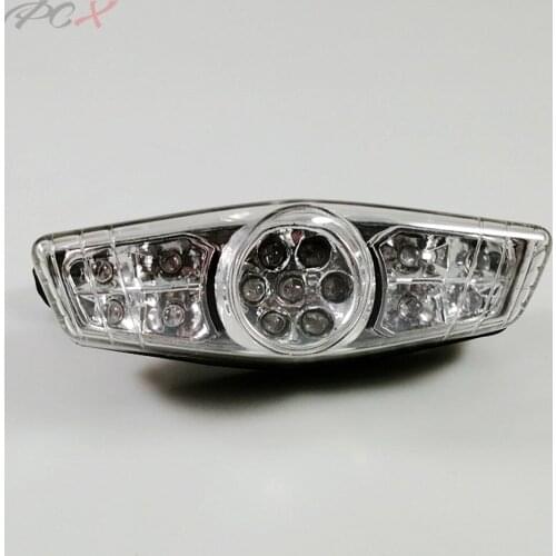 Motorcycle Turn Signals Tail Lights Motorbike Rear Light ATV Dirt Bike Universal LED Integrated Tail Light