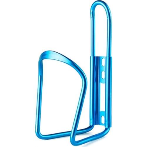 Blue Bike Kettle Frame Mountain Bicycle Outdoor Riding Cycling Seat Water Bottle Holder Cage Rack Aluminum Bottle Frame