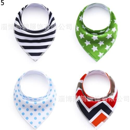 Cotton saliva towel baby bib baby bib fleece material triangle scarf maternal and child supplies spring and autumn