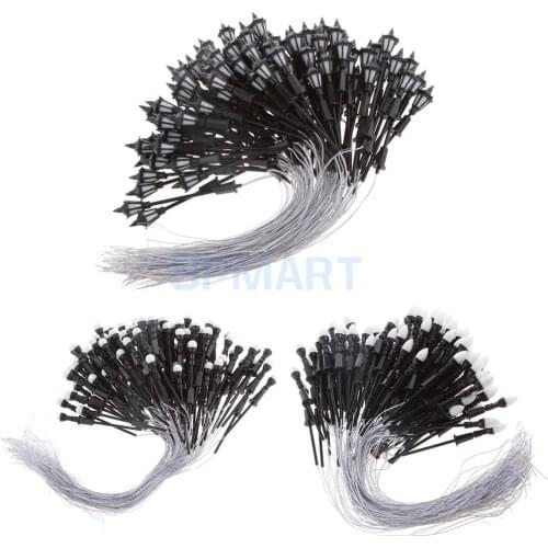 Pack of 100pcs Model Garden LED Lamppost Lamp Lights Layout Train 1:100 HO OO