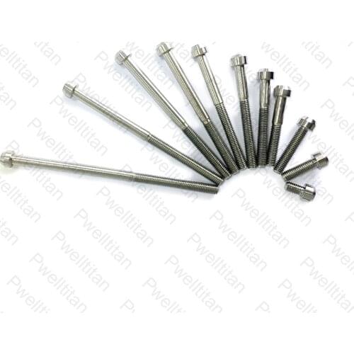 M6 Titanium Ti Bolt M6x10-120mm Button Torx Allen T30 Head Alloy Screw for Motorcycle Bicycle Fastener 1 PCS