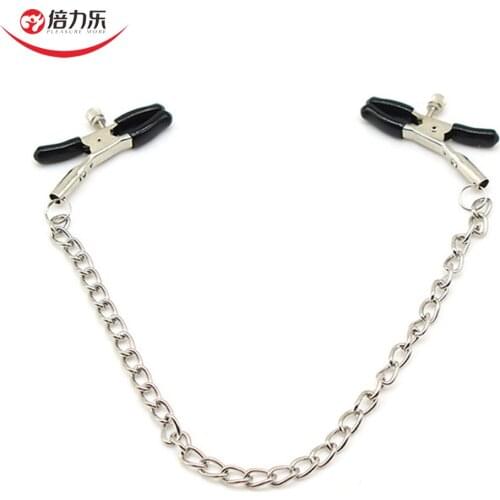 Stainless Steel Nipple Clamps Chains Adult Games Nipples Clips Sex Toys For Couples Bondage Flirting Toys Nipples Clip For Women