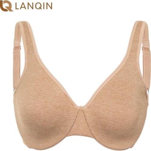 Womens Smooth Full Cup Underwire Seamless Minimizer Bra Plus Size