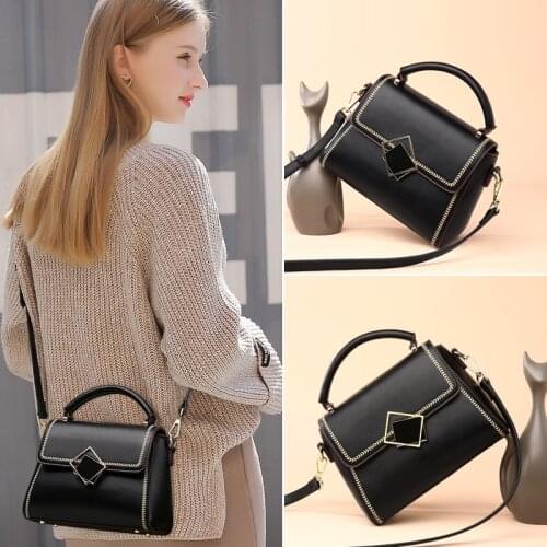 100% Cow Leather Handbags 2021 Fashion Messenger All-match Trend Ladies Shoulder Bag Purses and Handbags Luxury Designer Gg