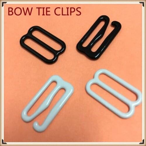 1000 sets Metal bow tie Hardware Necktie Hook Bow Tie or Cravat Clips Fastener to Make Adjustable Straps on Bow Tie buckles dips