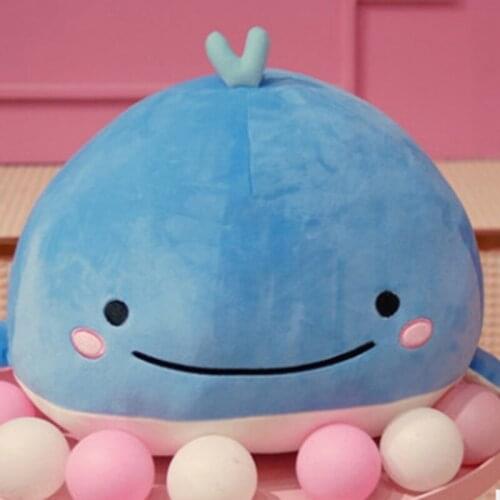 15/25/40cm Cartoon Whale Plush Toys Cotton Stuffed Dolphin Pillow Toys Cute Aquatic Creatures Doll Toys Childrens Birthday Gift